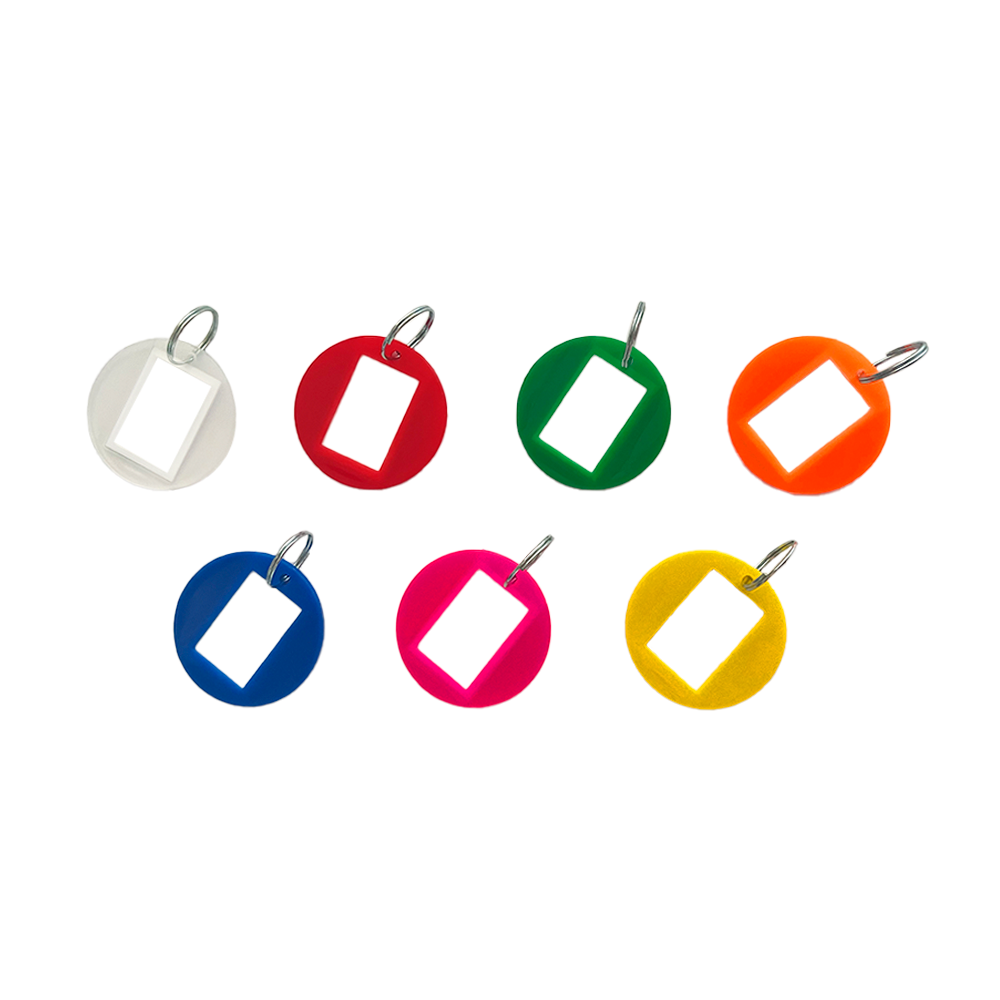 PACK (50) LLAVEROS IDENTIFICACION REDONDOS