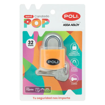 POLI POP NARANJO 32 MM