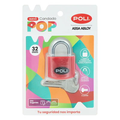 POLI POP ROJO 32 MM