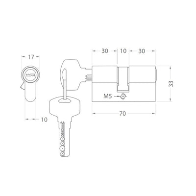 CILINDRO MULTIPUNTO LLAVE - LLAVE