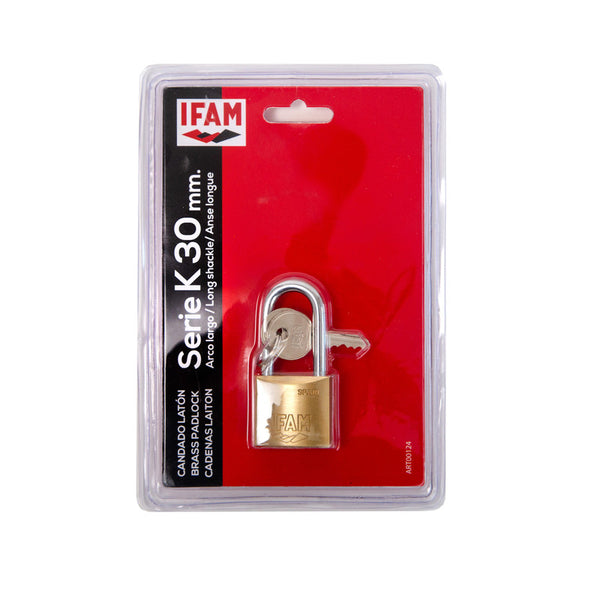 Candado De Acero Con Arco Largo. 60 Mm