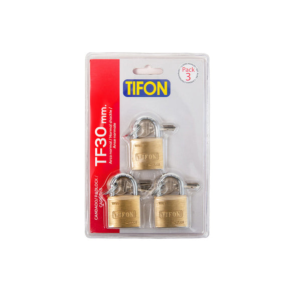 CANDADO TF30 PACK 3 BLISTER