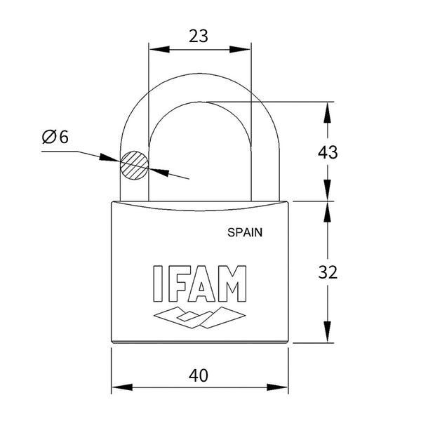 Candado De Seguridad Loto Color Azul
