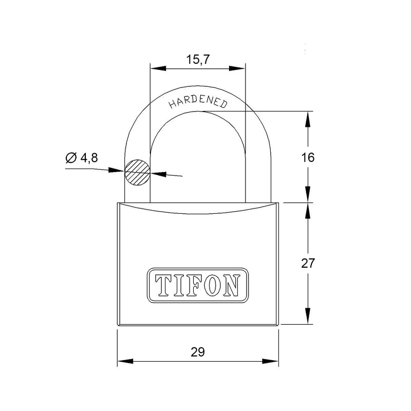 CANDADO TF30 CAJA