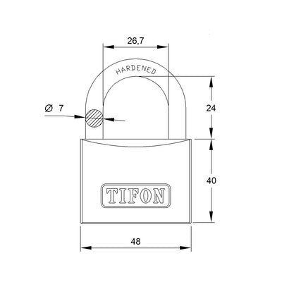 CANDADO TF50 CAJA