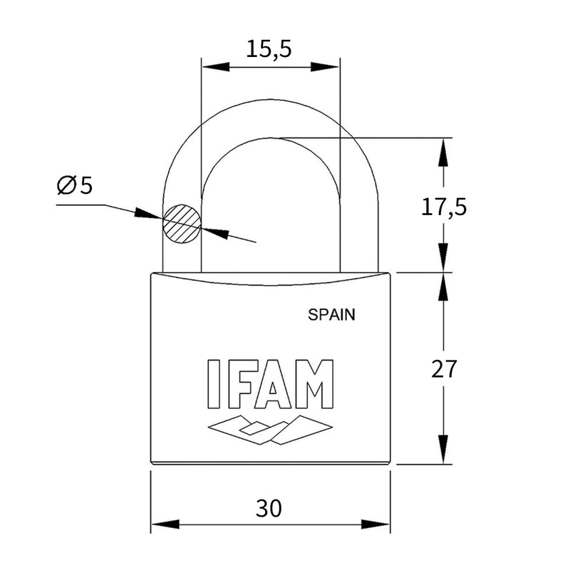 CANDADO K30 CAJA