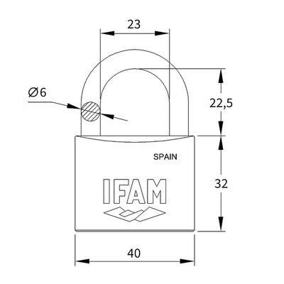 CANDADO K40 CAJA