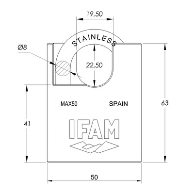 CANDADO MAX50 CAJA