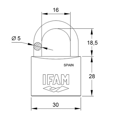 CANDADO ZN30 CAJA