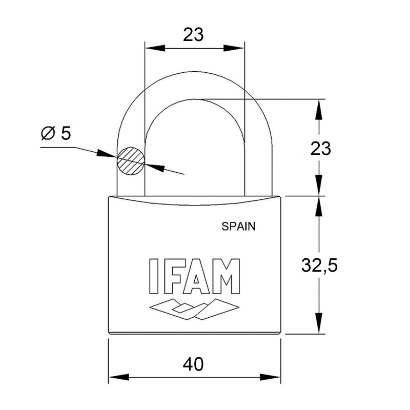 CANDADO ZN40 CAJA